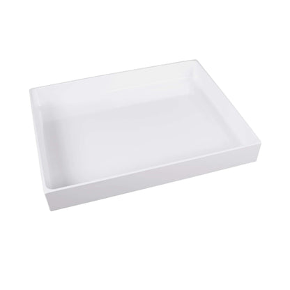 Melamine Rectangular Bin - White
