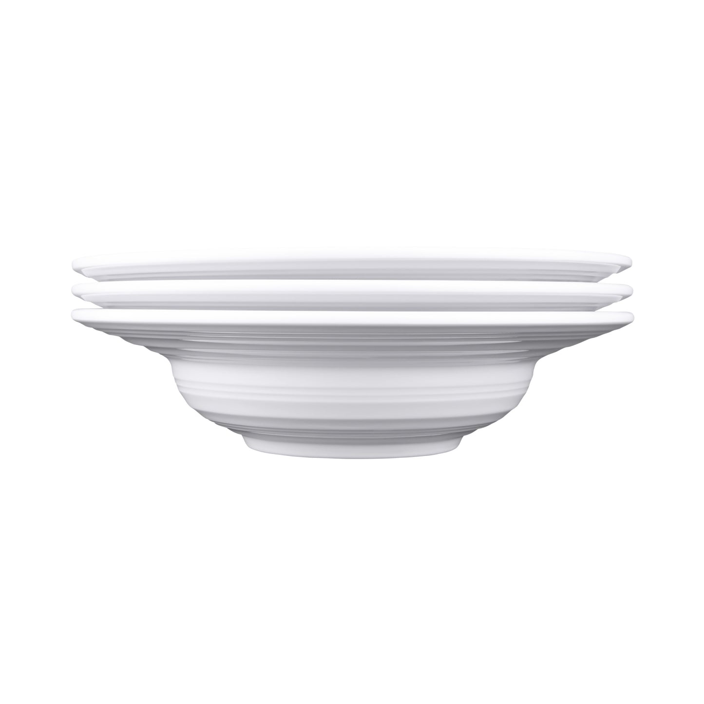 Melamine Swirl Pasta/Soup Bowl - White