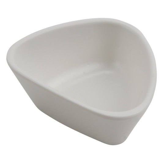 3.5 oz revive touch of honey triangle melamine ramekin with organic texture, 3.69"L x 3.44"W x 1.63"H, GET, cheforward