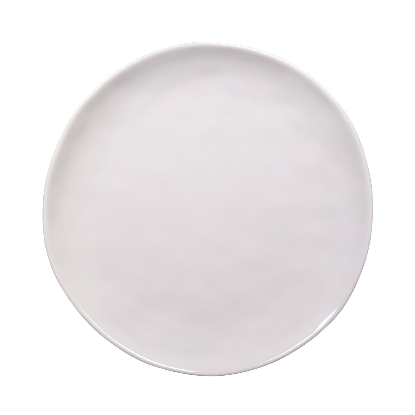 Melamine Round Plate - Cream Glaze
