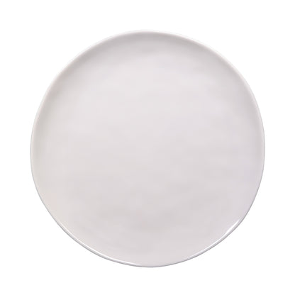 Melamine Round Plate - Cream Glaze