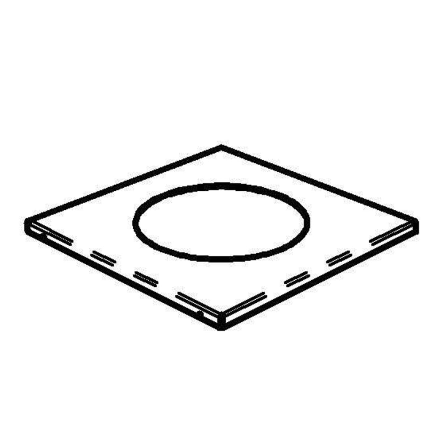 RAISER Spare Decoration Steel Frame Stainless Steel, fo