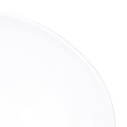 Melamine Almost Oval Bowl - White