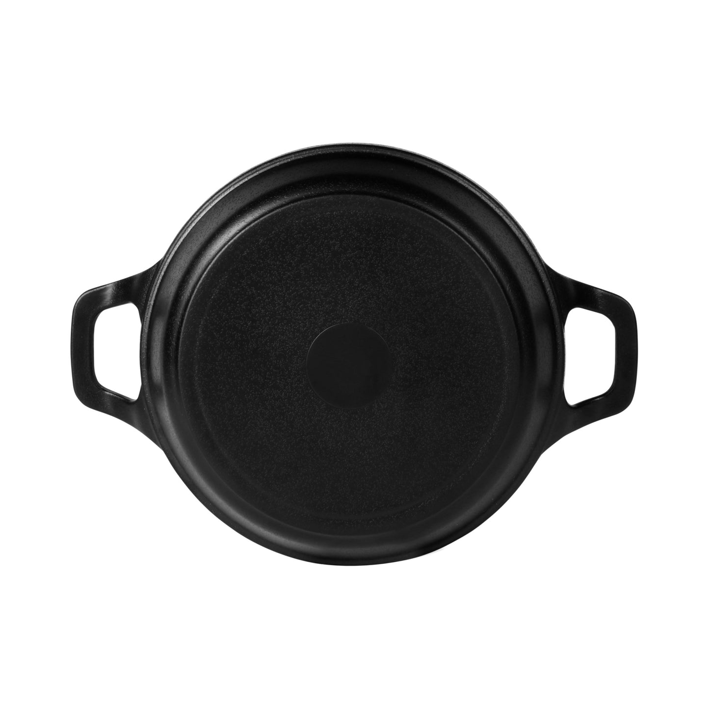 Melamine Faux Cast Iron Fry Pan - Black