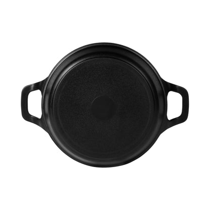 Melamine Faux Cast Iron Fry Pan - Black