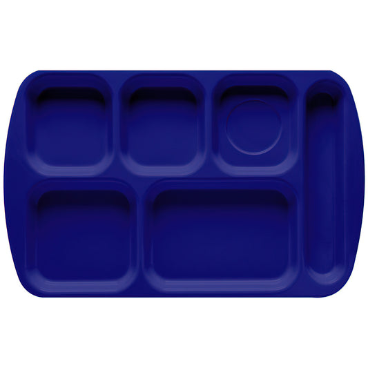 15.5" x 9.875" Right Handed 6-Compartment Tray, 0.875" Tall