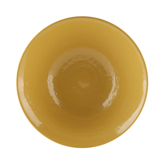 Melamine Bowl - Aubergine Matte Finish Outside/Olive Oil Gloss Finish Inside