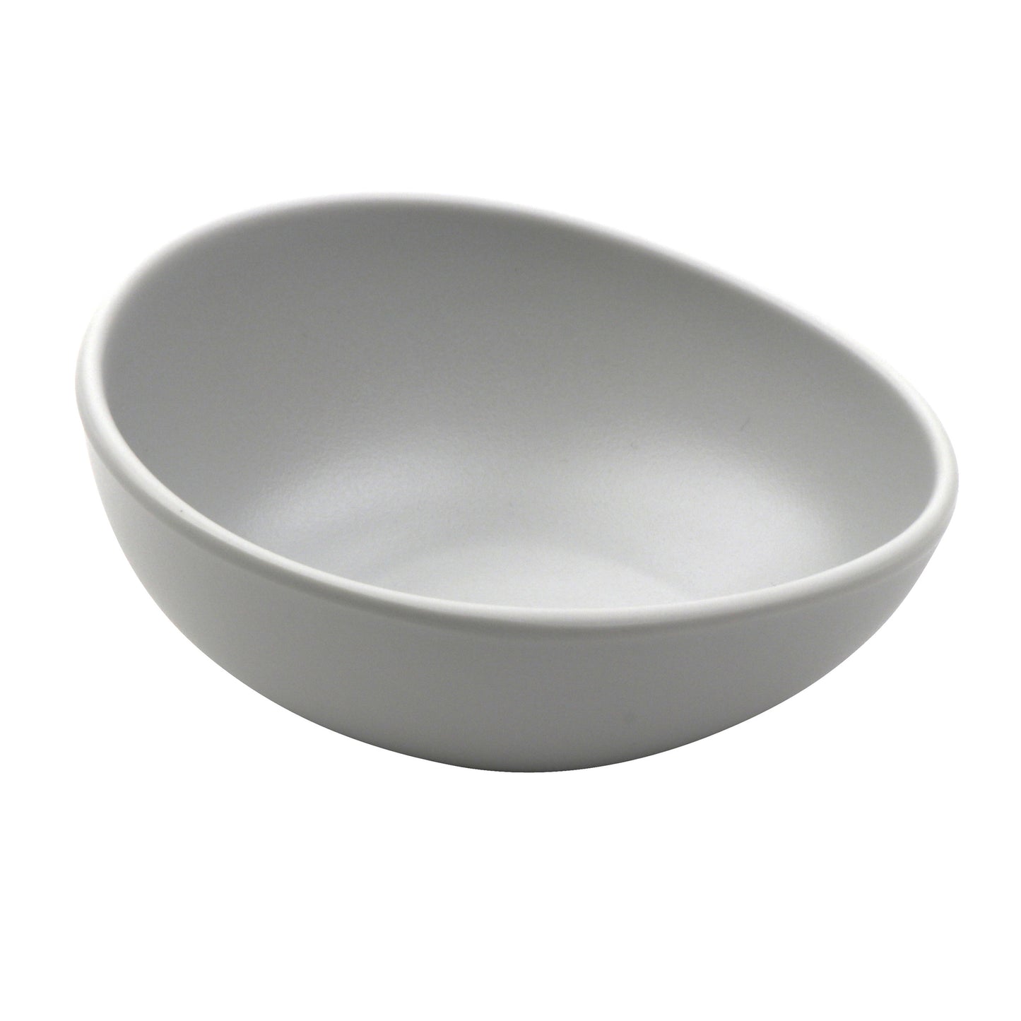 8 oz. Light Gray, Melamine, Small Side Dish/Soup Bowl, (11 oz. rim-full), 1.8" H, (2.1" Max H), 5.1" L x 4.4" W, G.E.T. Riverstone (12 Pack)