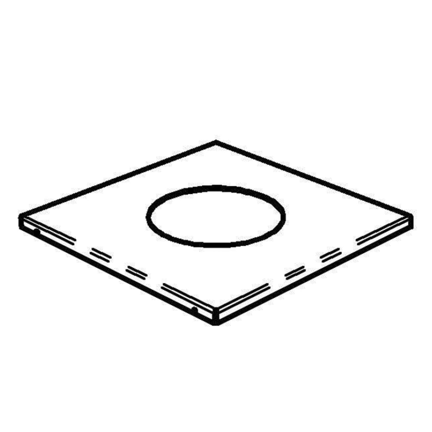 RAISER Spare Decoration Steel Frame,  Stainless Steel, fo