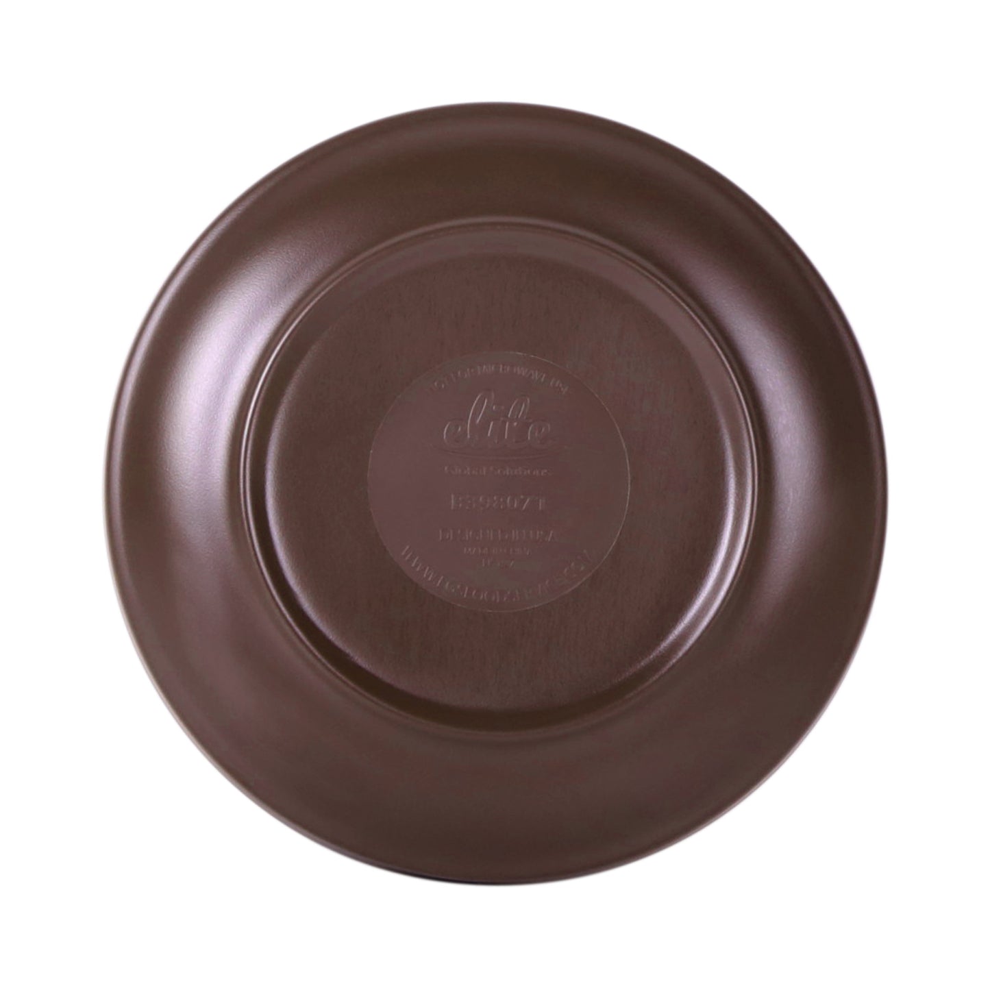 Melamine Round Coupe Plate - Stardust Green