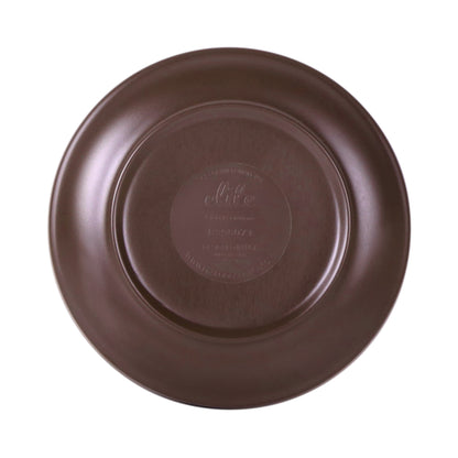 Melamine Round Coupe Plate - Stardust Green