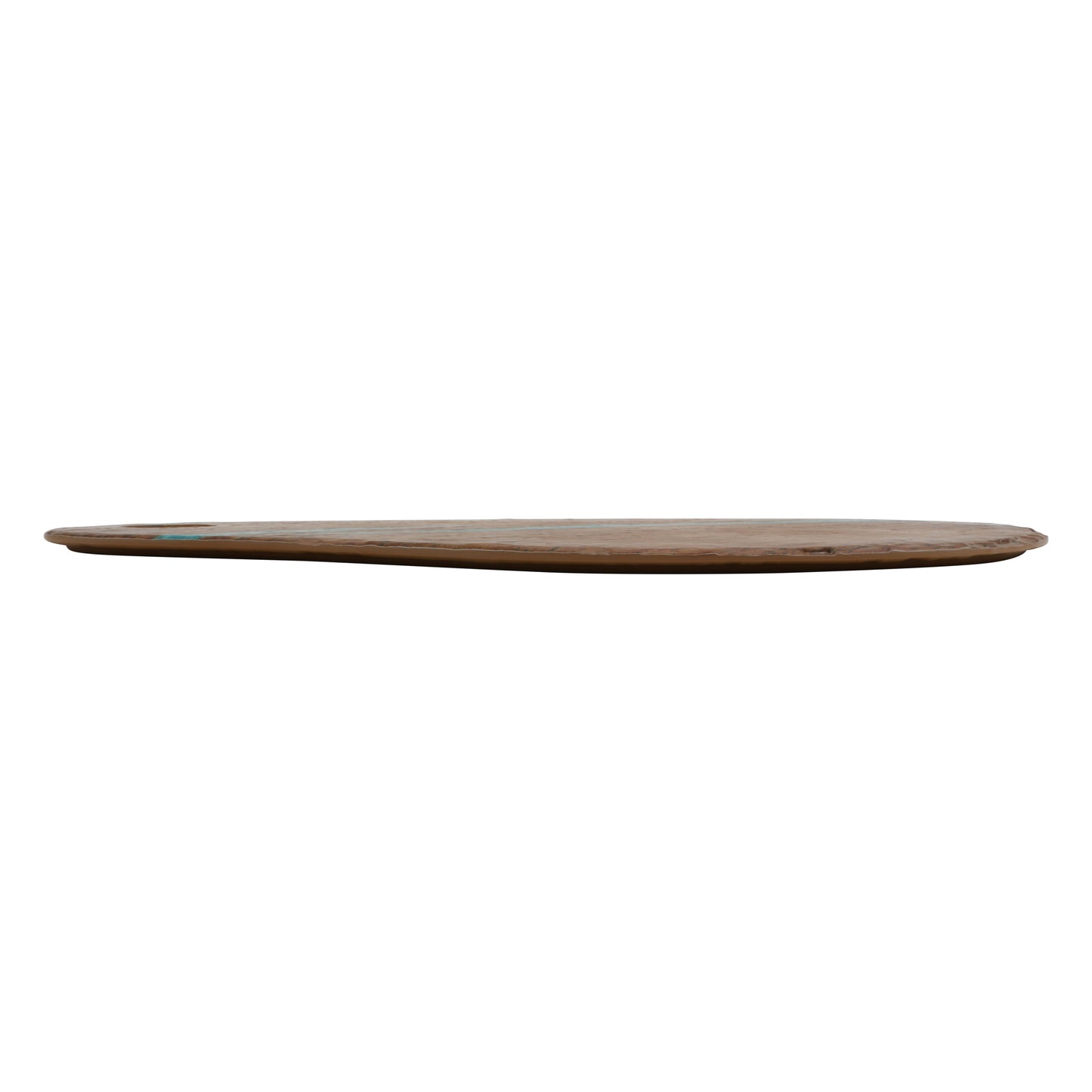 17.38" lapis cherry with turqouise round melamine platter, 17.38"L x 12"W x .5"H, GET, cheforward