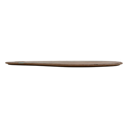 17.38" lapis cherry with turqouise round melamine platter, 17.38"L x 12"W x .5"H, GET, cheforward