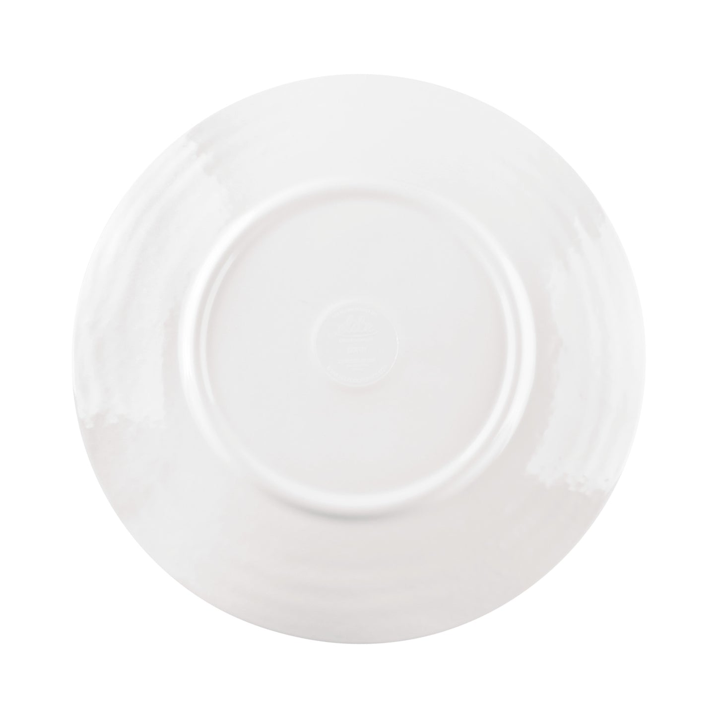 Melamine Round Pebble Plate - White