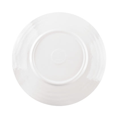 Melamine Round Pebble Plate - White