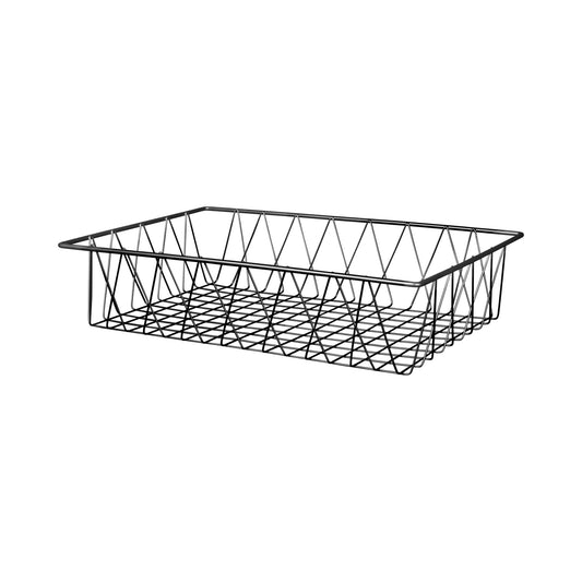Metal Rectangular Wire Basket - Gunmetal Grey