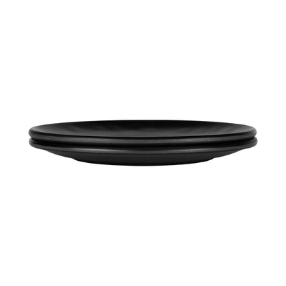 Melamine Round Plate - Black