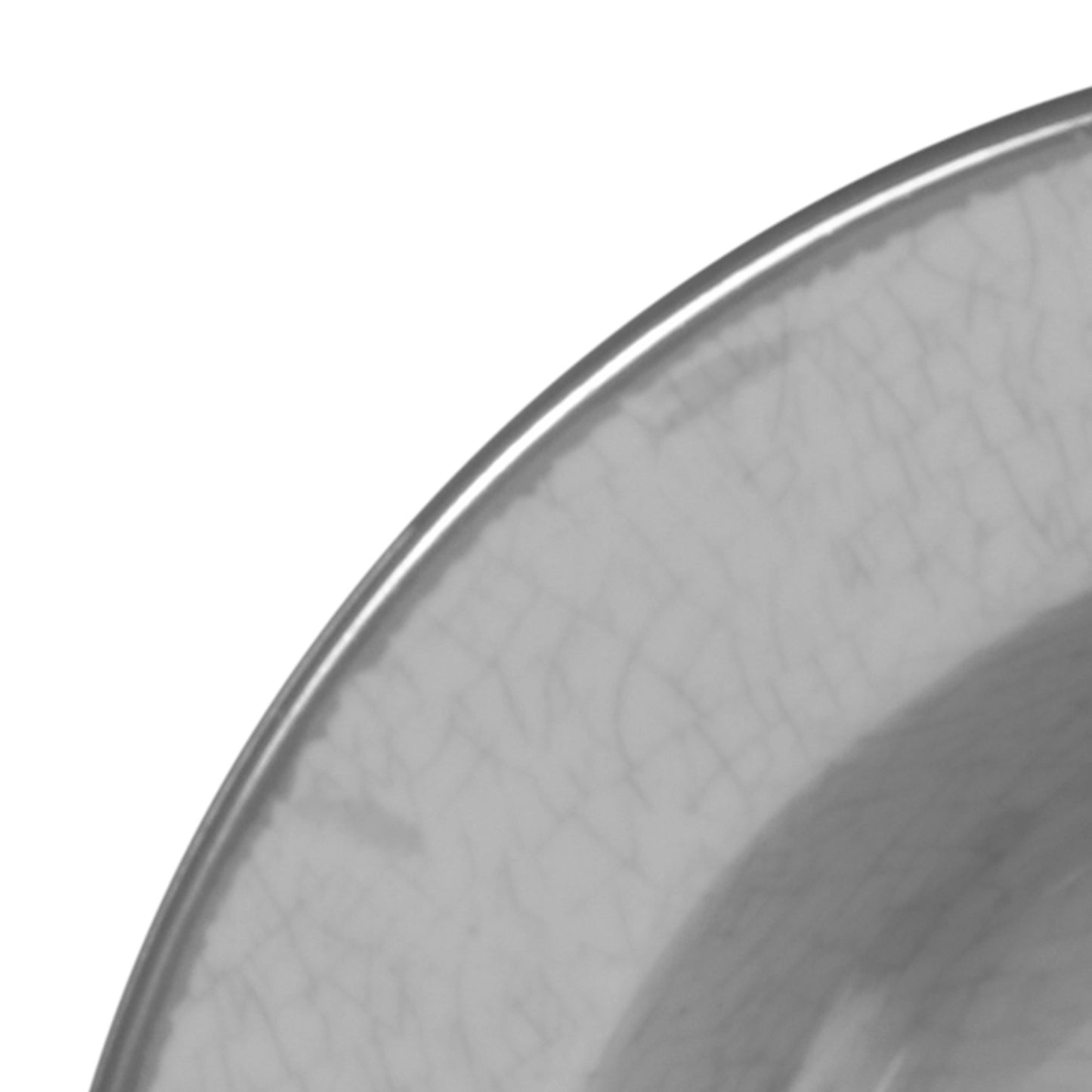 Melamine Round Crackle Bowl - Gray