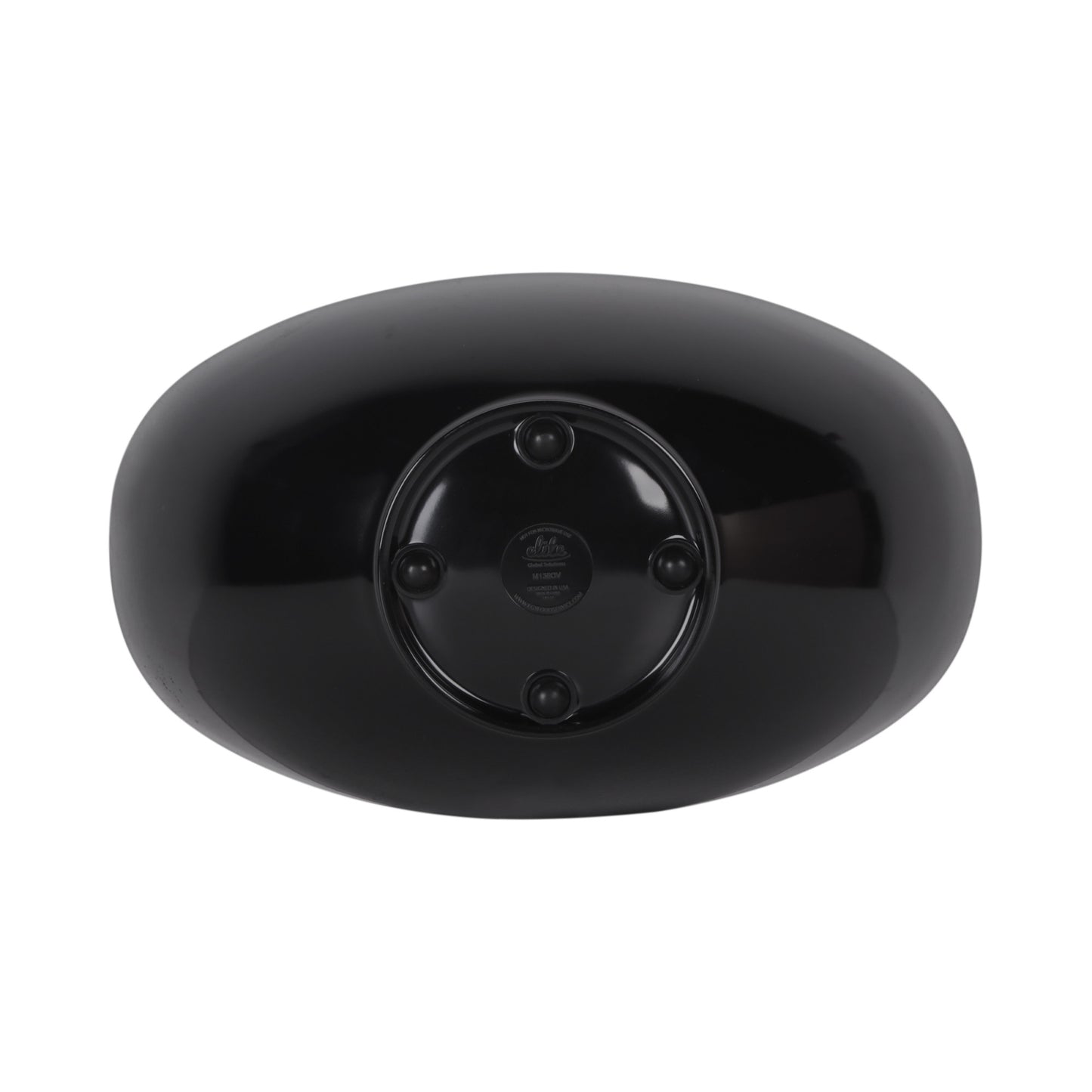 Melamine Oval Bowl - Black