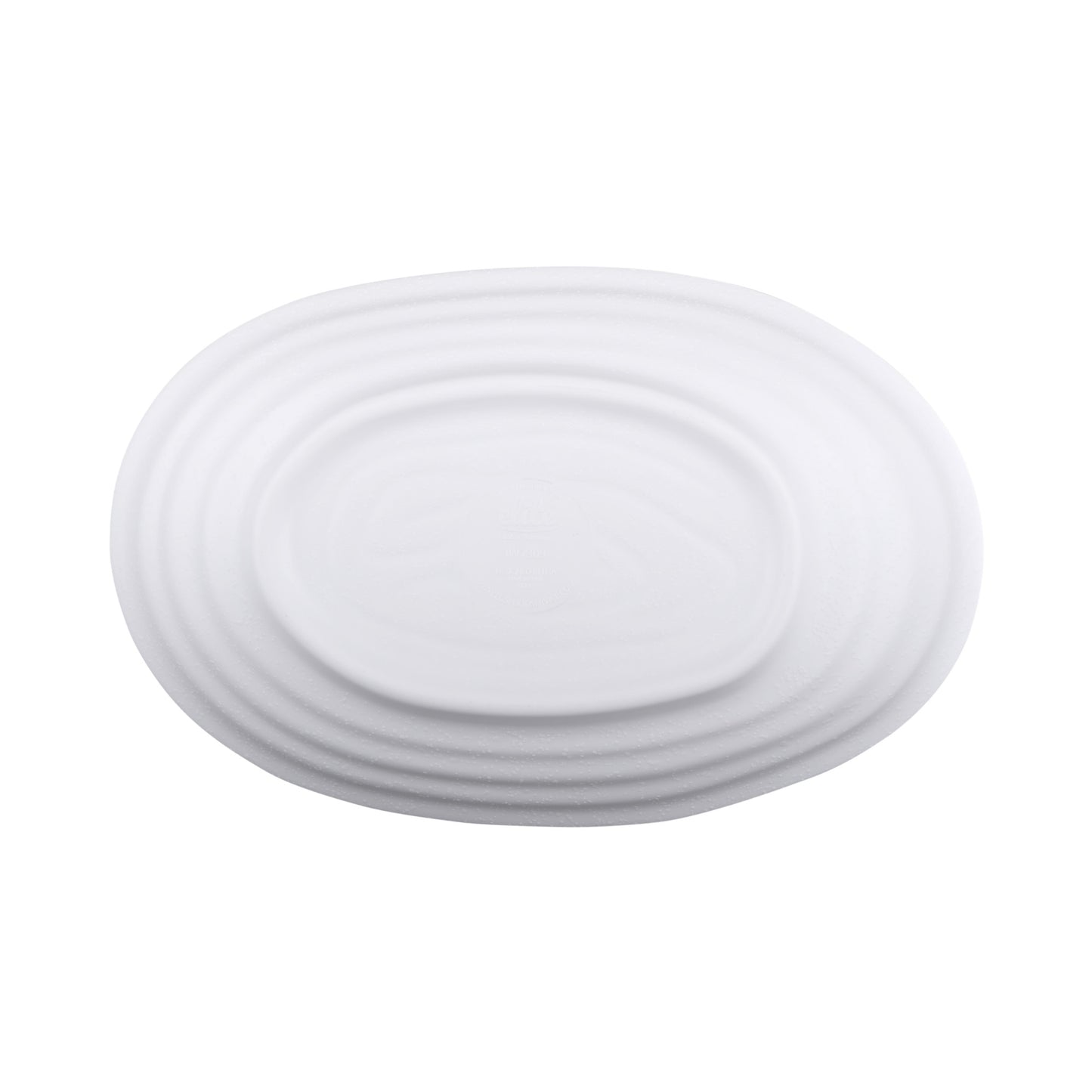 Melamine Deep Oval Plate - White