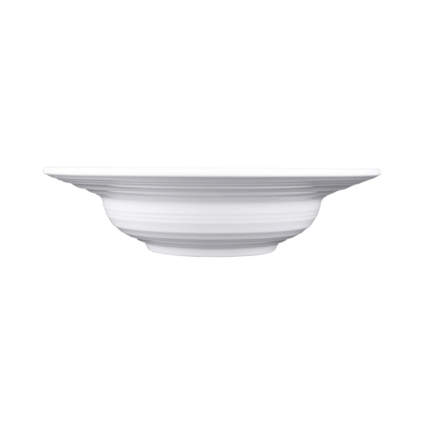 Melamine Swirl Pasta/Soup Bowl - White