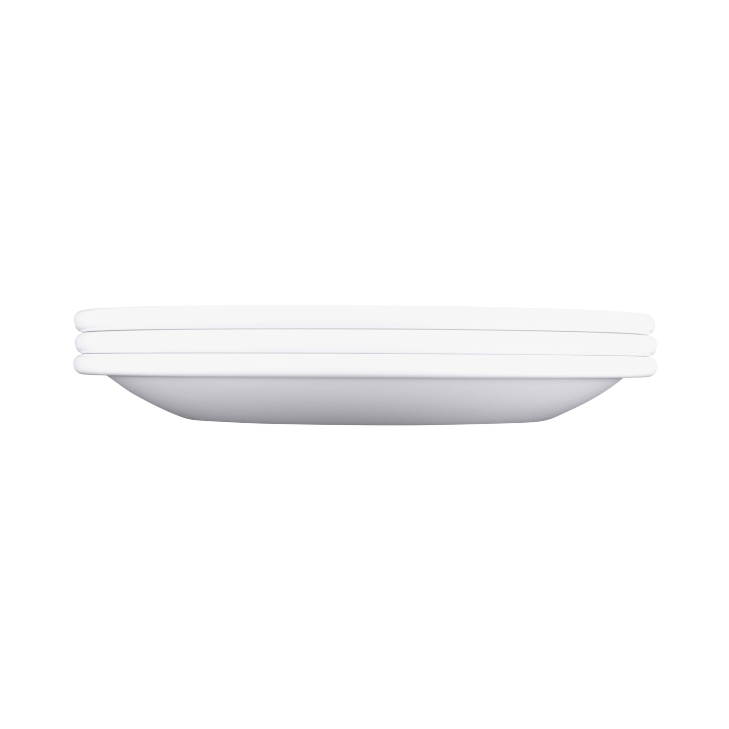 Melamine Round Coupe Platter - White
