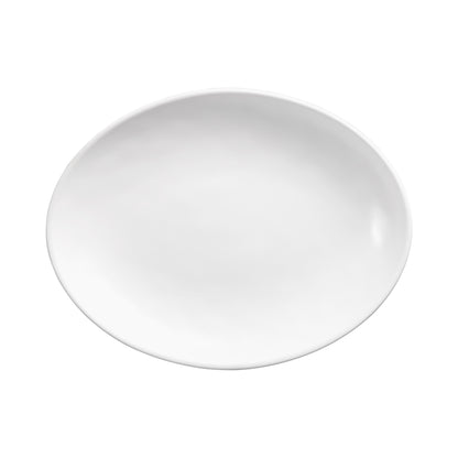Melamine Deep Oval Plate - Off White