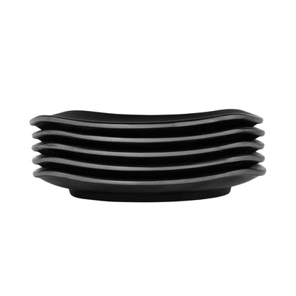 Melamine Square Plate - Black
