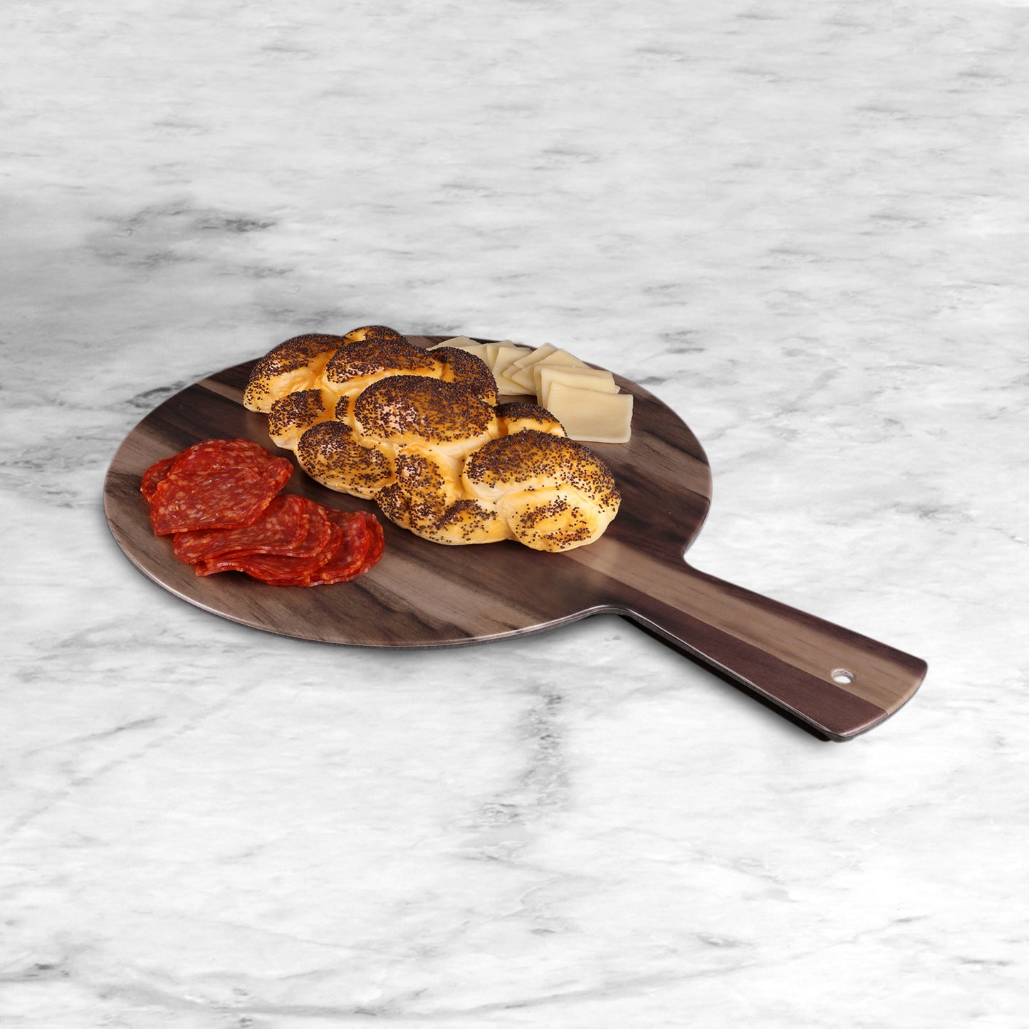 Melamine Round Serving Board - Hickorywood