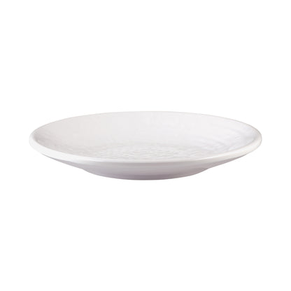 Melamine Round Pebble Plate - White