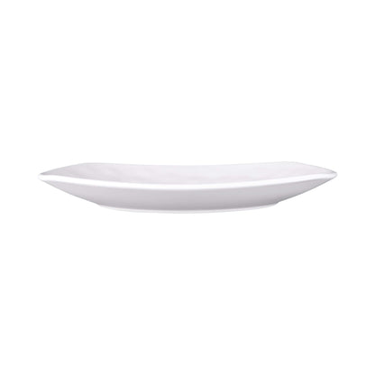 Melamine Square Plate w/ Rounded Edges - Off White