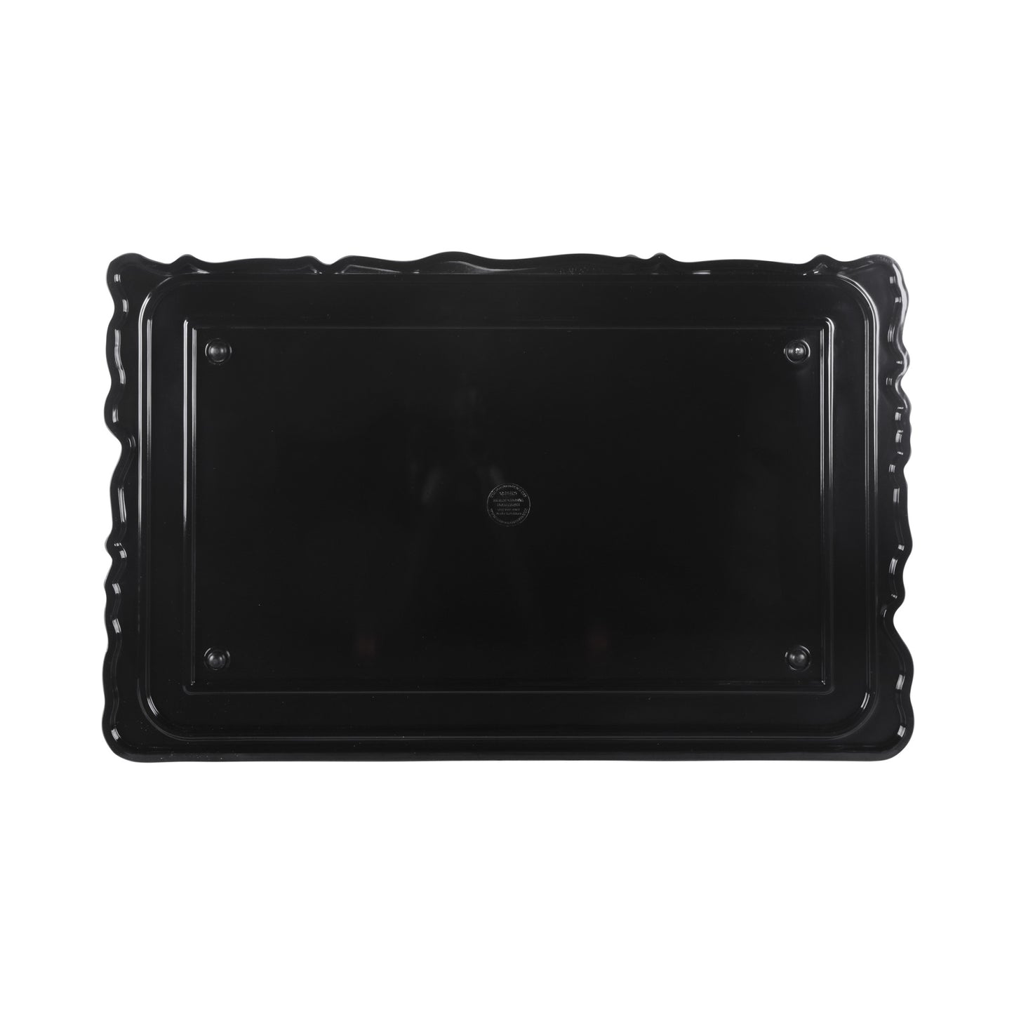 Melamine Rectangular Riser w/ One Straight Edge - Black Granite