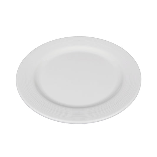 Melamine Round Plate - Cream Glaze