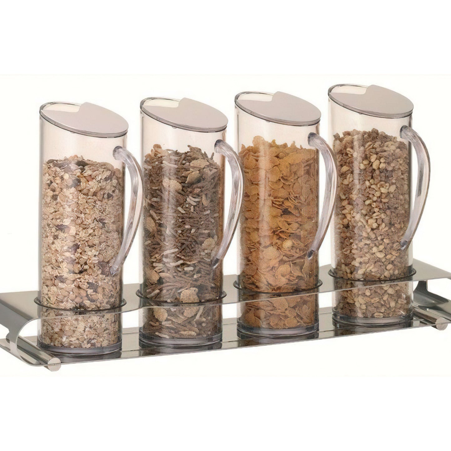 ELEGANCE Muesli Bar 'Quadro'   4 x 1.5l, Model Stainless