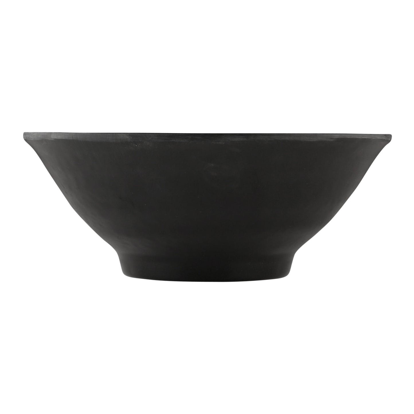 Melamine Bowl - Black Matte Finish Outside/Black Gloss Finish Inside