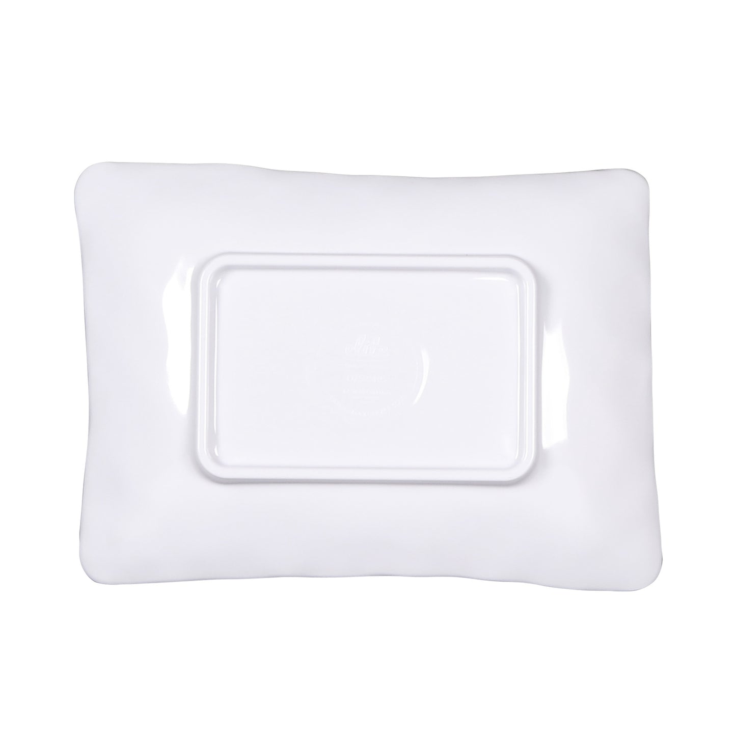Melamine Rectangular Plate - Black Design