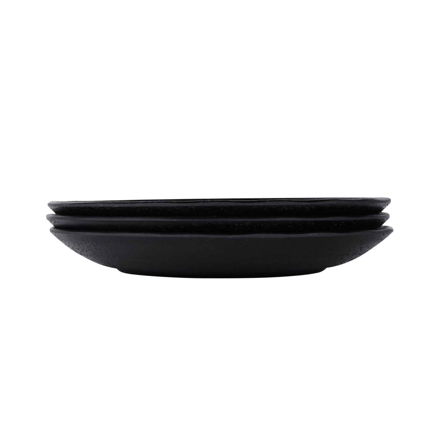 Melamine Round Plate - Black