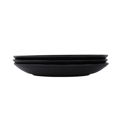 Melamine Round Plate - Black