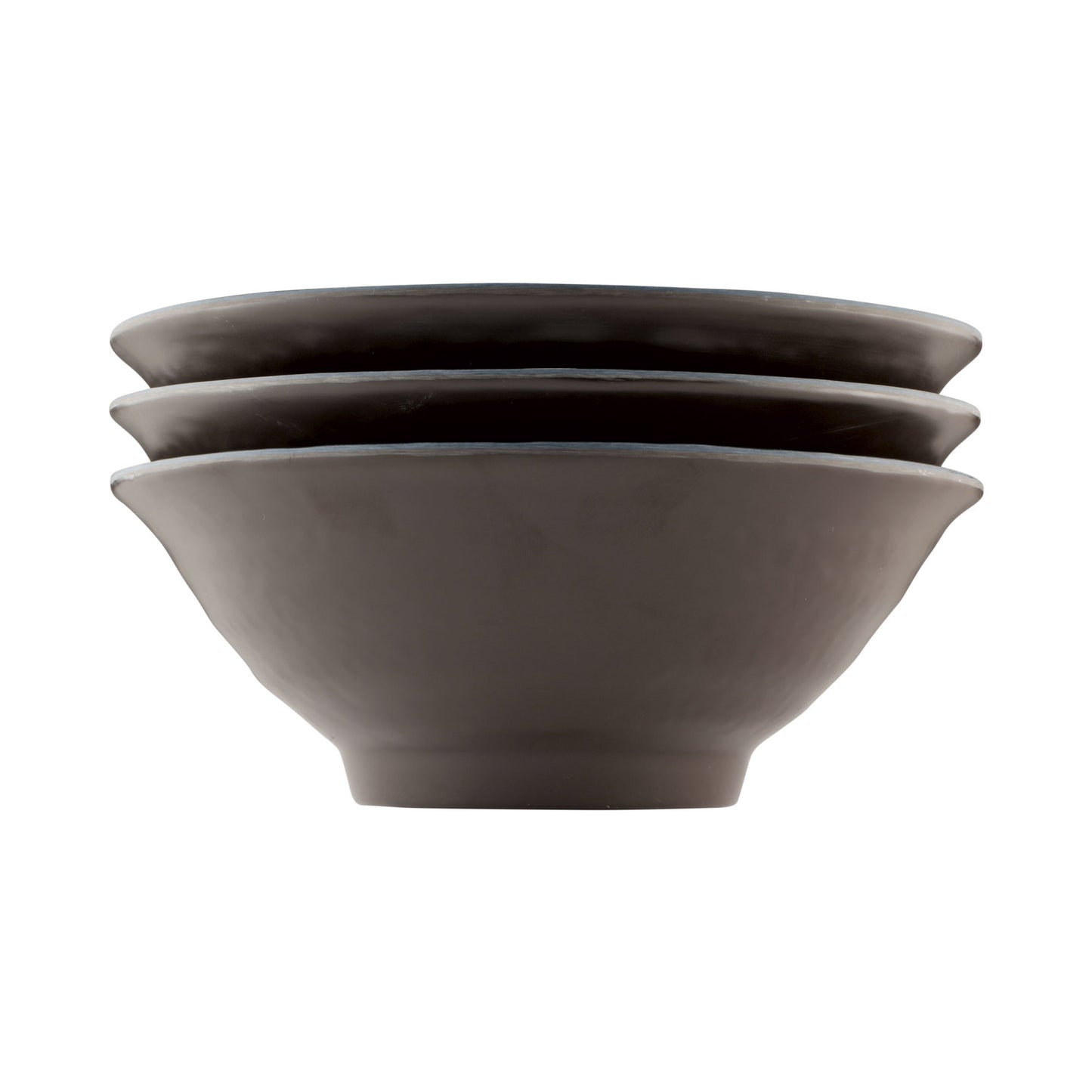 Melamine Bowl - Aubergine Matte Finish Outside/Lapis Gloss Finish Inside