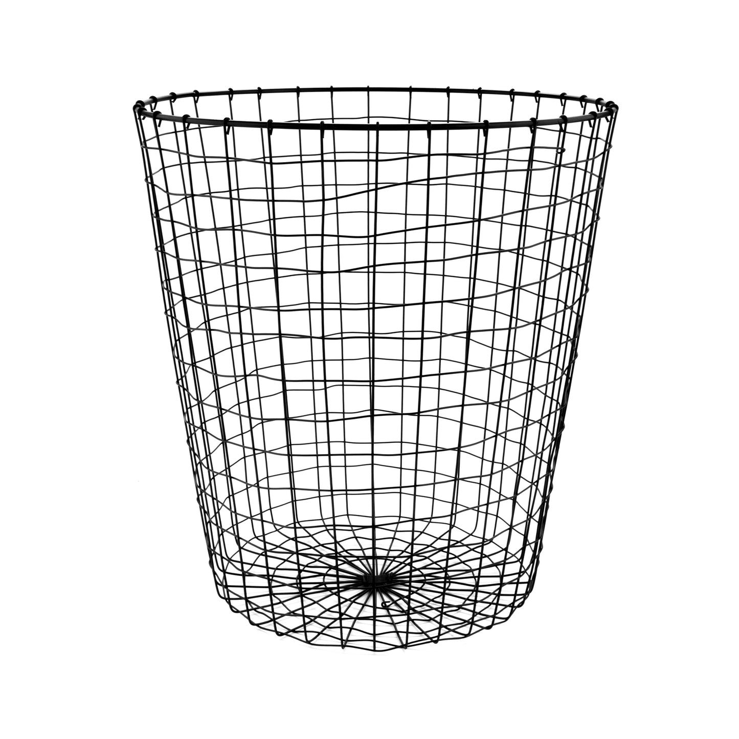 15.75" x 18" H, Iron Powder Coated, Gun Metal Grey, Round Basket, G.E.T Breeze Baskets