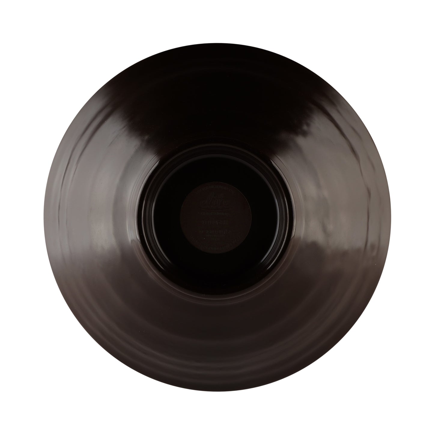 Melamine Bowl - Aubergine Matte Finish Outside/Olive Oil Gloss Finish Inside