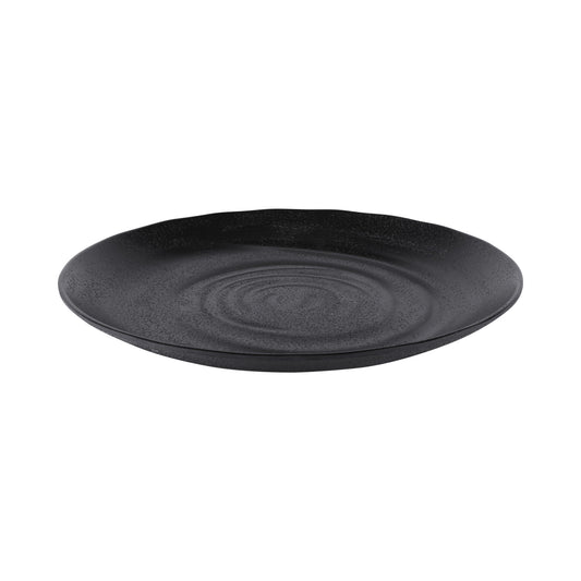 Melamine Round Plate - Black
