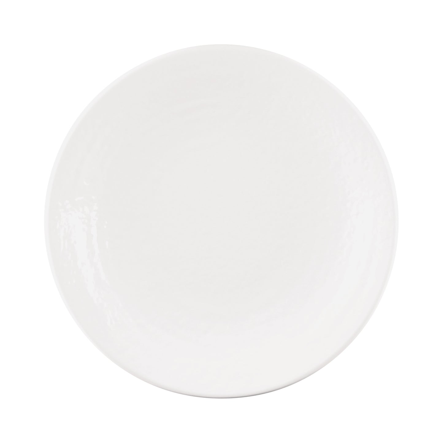 Melamine Round Pebble Plate - White