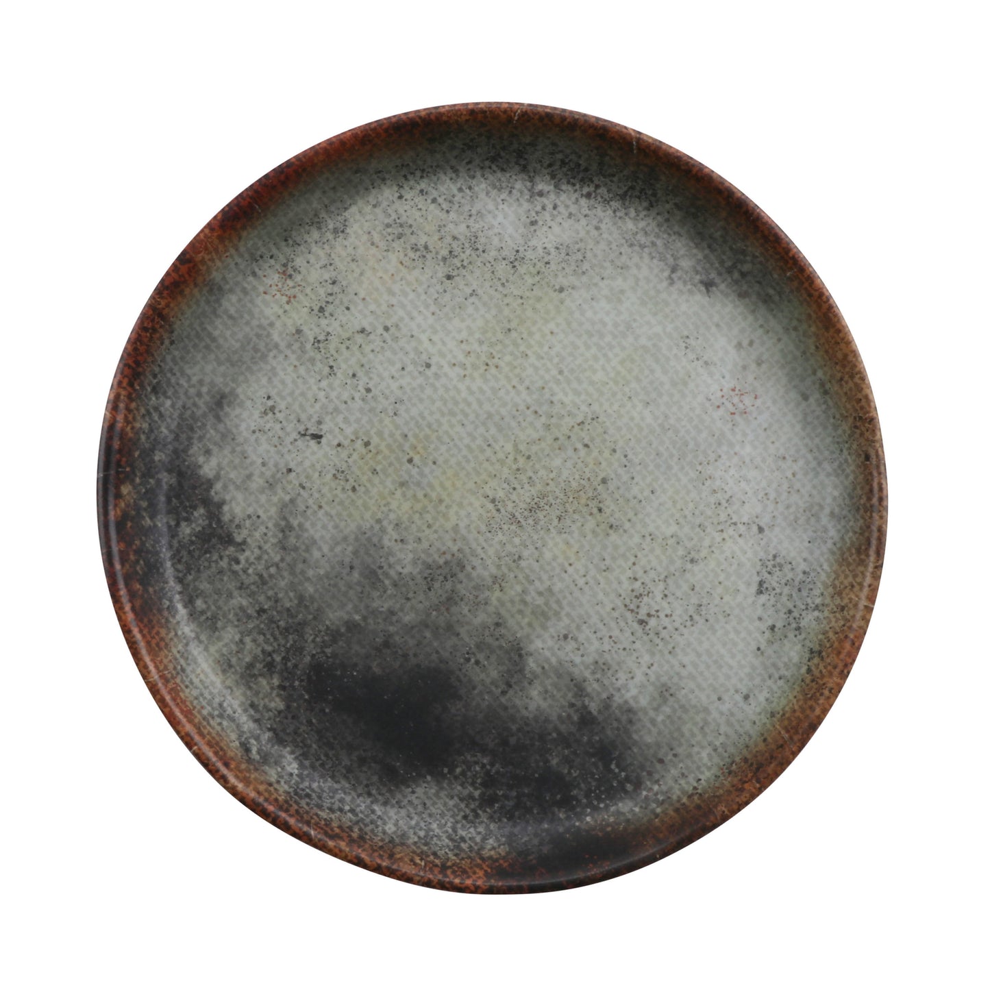 6" savor woven round melamine plate, 6"L x 6"W x 0.75"H, GET, cheforward