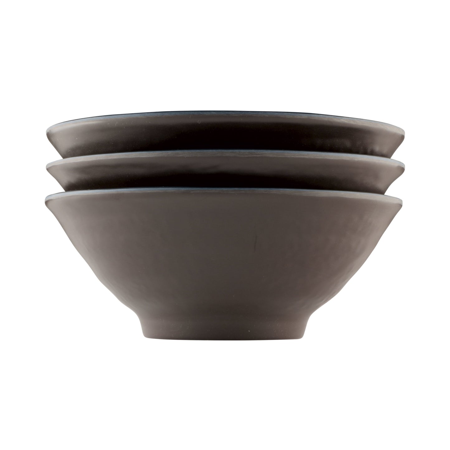 Melamine Bowl - Aubergine Matte Finish Outside/Lapis Gloss Finish Inside