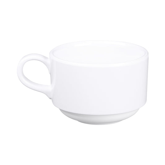 Melamine Cup w/ Handle 3 1/2" dia. x 2 1/4" h. - White
