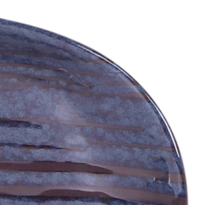Melamine Oval Plate - Stardust Blue