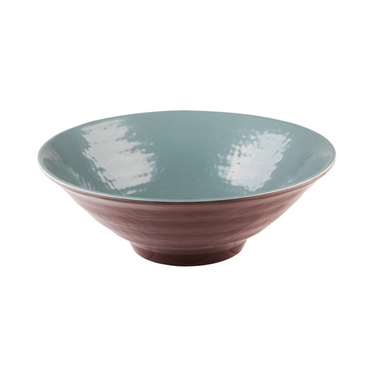 Melamine Bowl - Aubergine Matte Finish Outside/Abyss Gloss Finish Inside