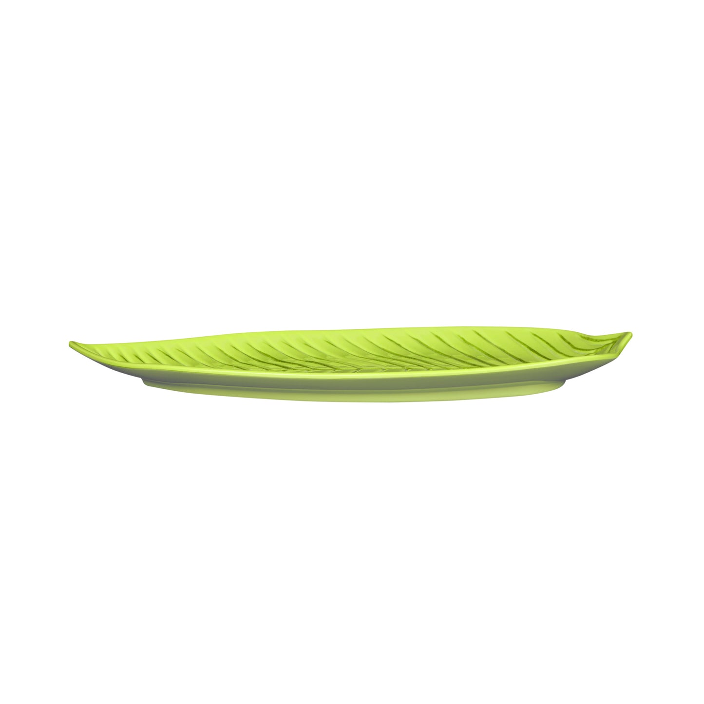 Melamine Large Leaf Platter - Design Green