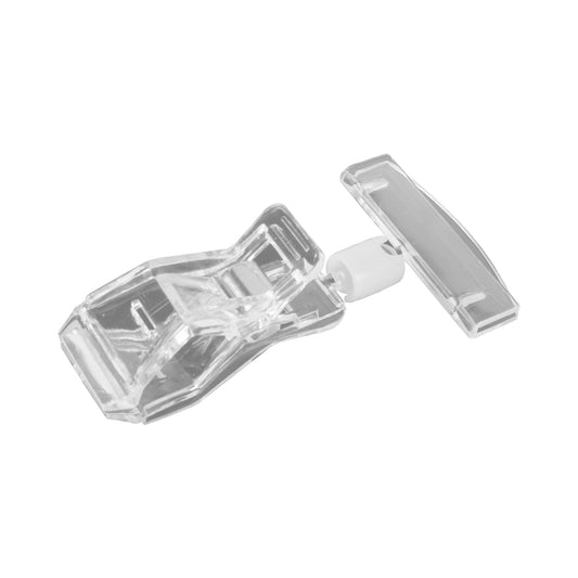 Polycarbonate Clip on Spring Sign Holder - Clear Polycarbonate